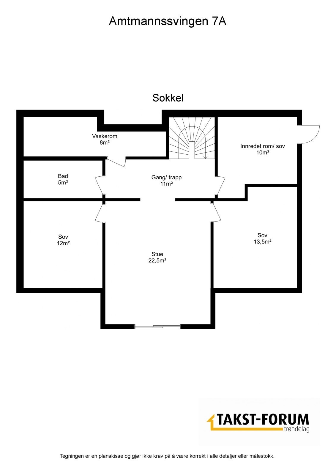 Plantegning - Sokkel Galleribilde