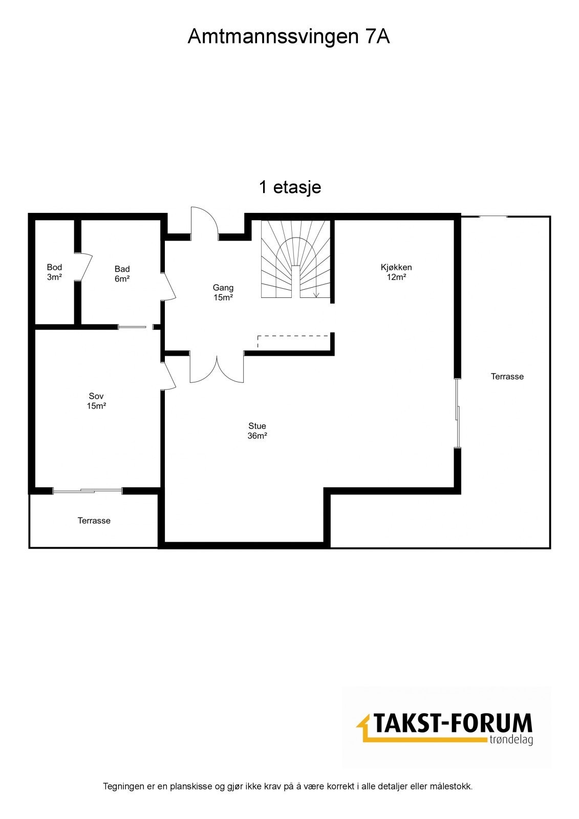 Plantegning - 1. etasje Galleribilde