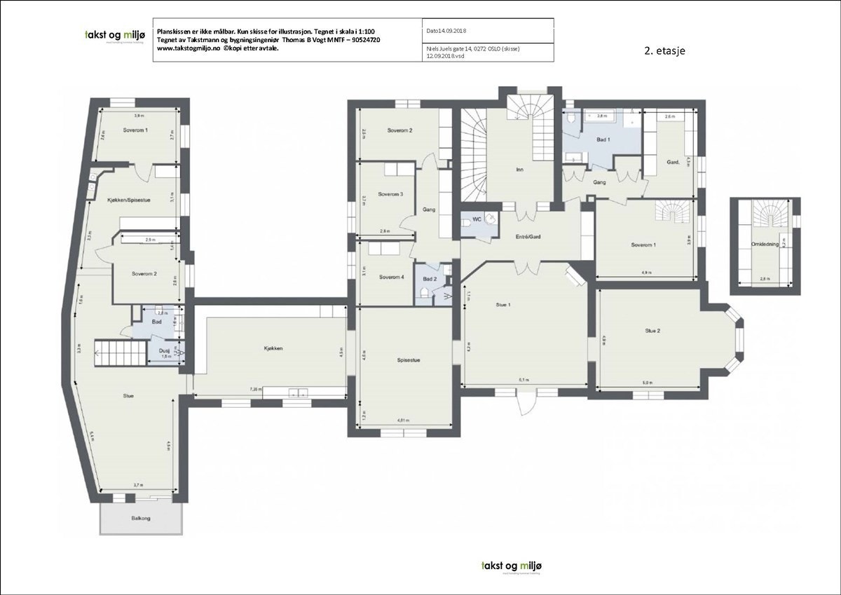 Plantegning - 2. etasje Galleribilde