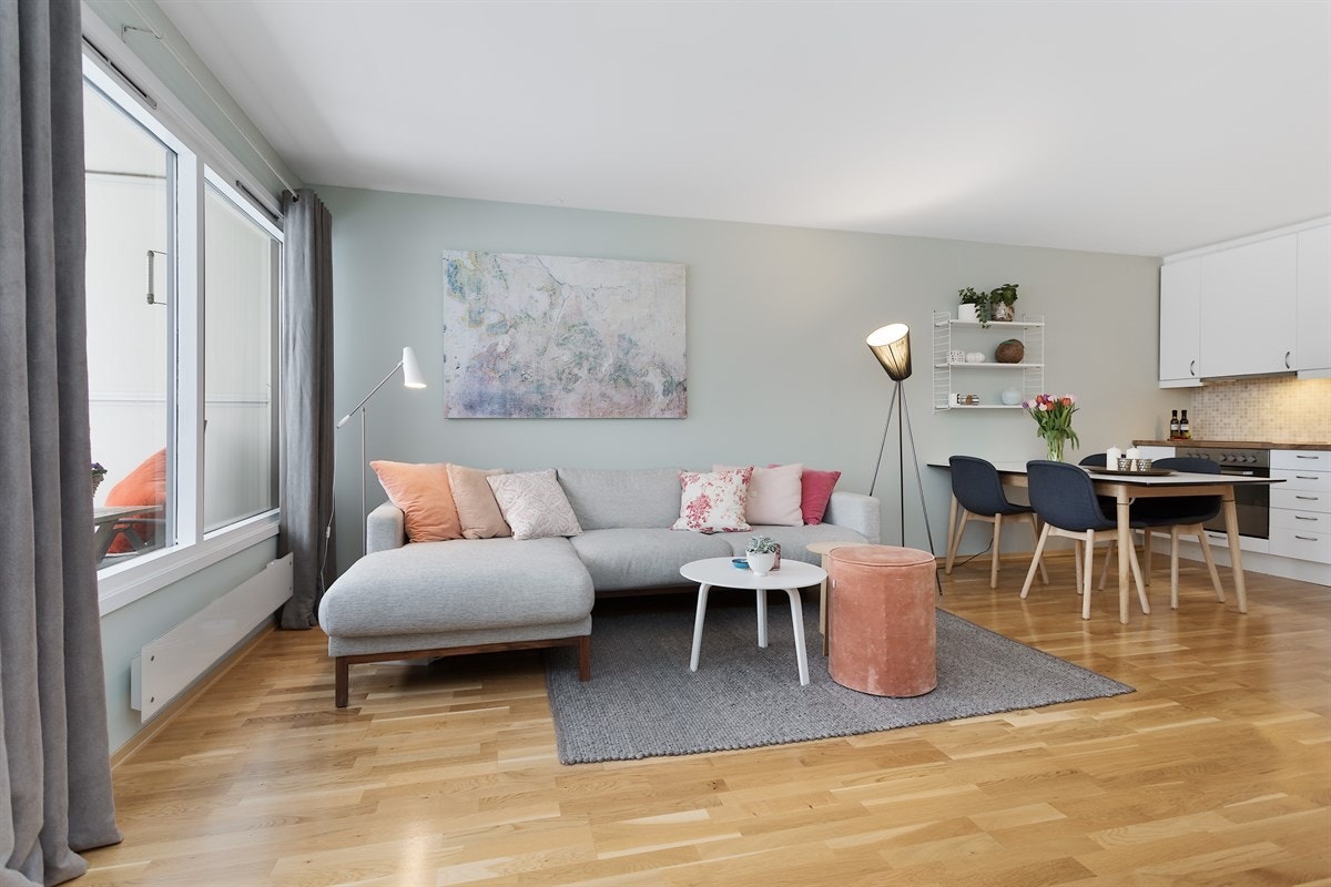 Stuen ble malt opp i 2018 Galleribilde