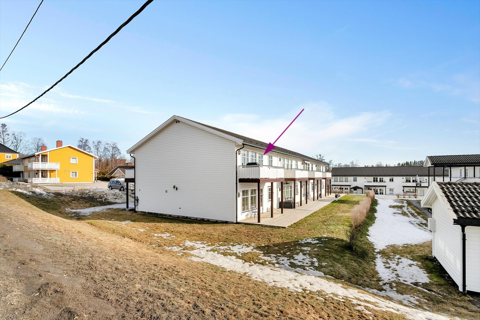 Leiligheten ligger attraktivt til i enden Galleribilde