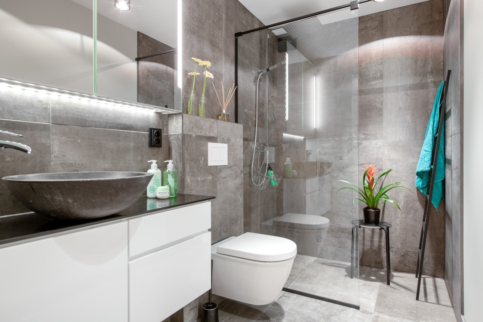 Lekkert bad med gode løsninger fra 2017 Galleribilde