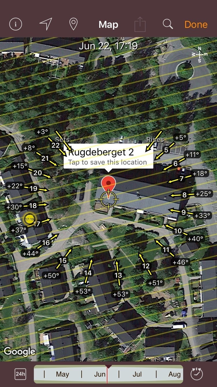 Soldiagram pr. 22. juni. Galleribilde