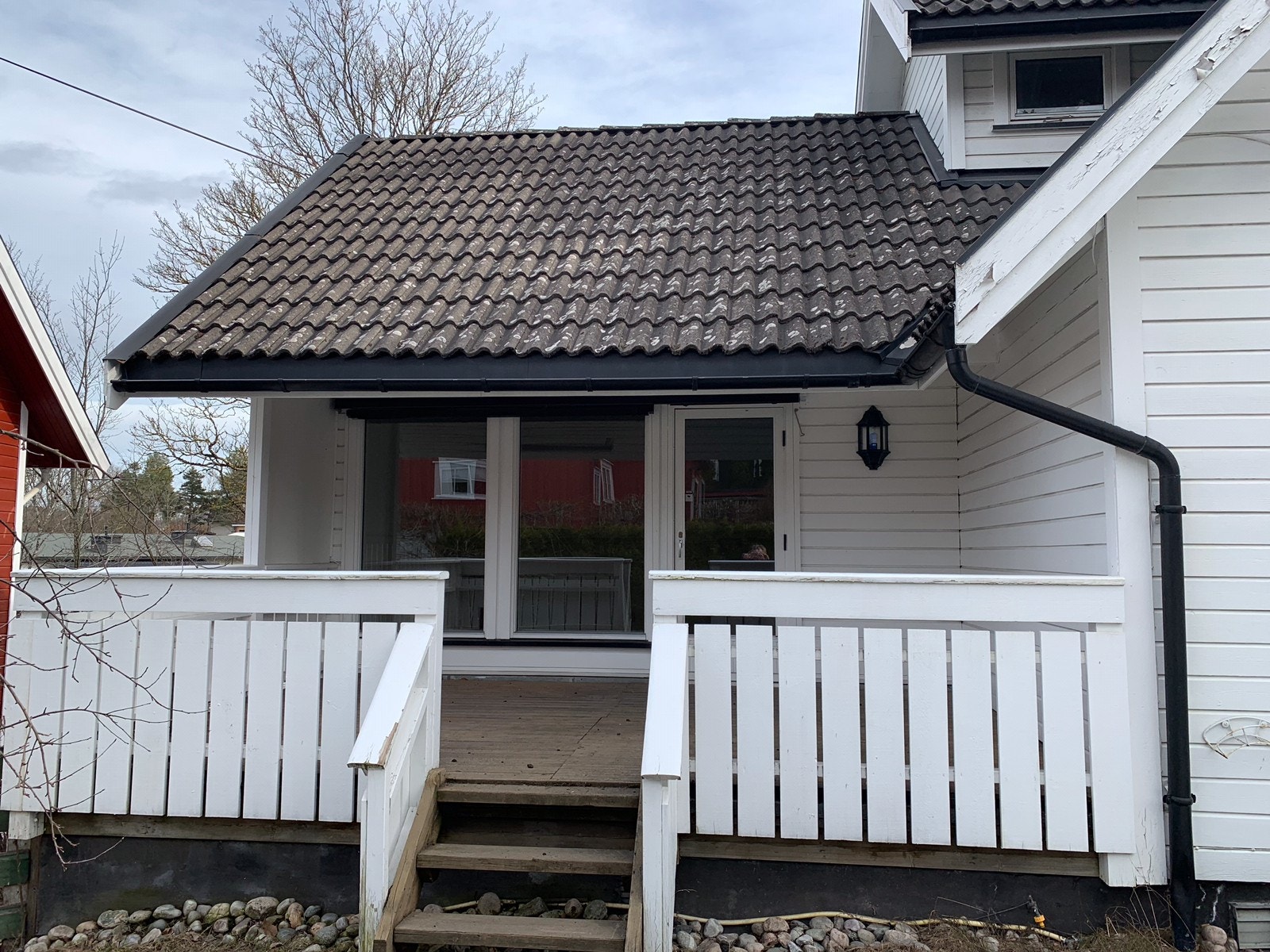 Terrasse , nedgang hage. Galleribilde