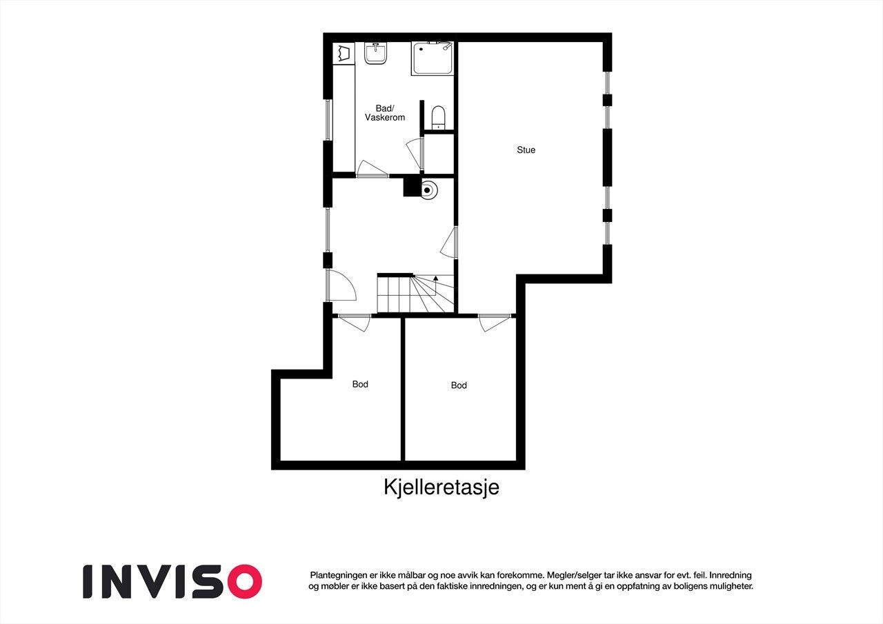 Planskisse kjeller Galleribilde