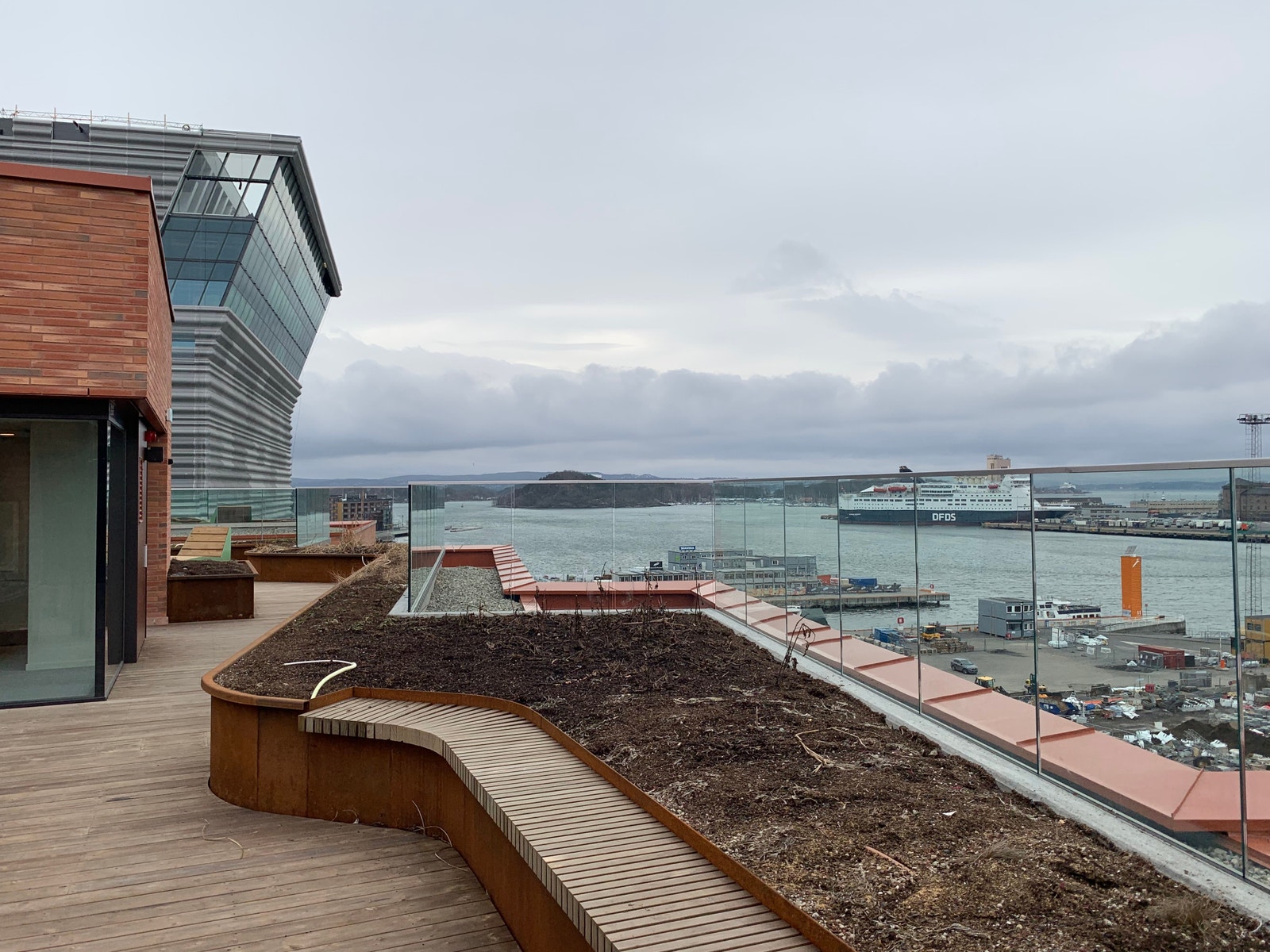 Takterrasse utsikt Galleribilde