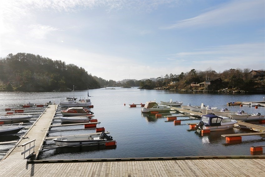 Båthavna ved feriesenteret. Galleribilde