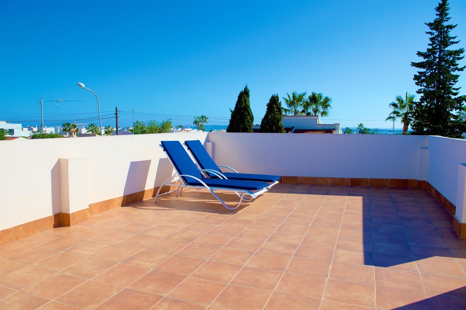 God plass på takterrassen Galleribilde