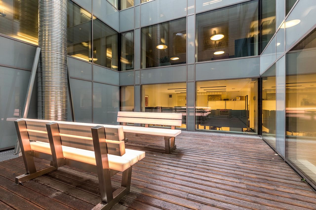 Terrasse som disponeres av leietaker Galleribilde