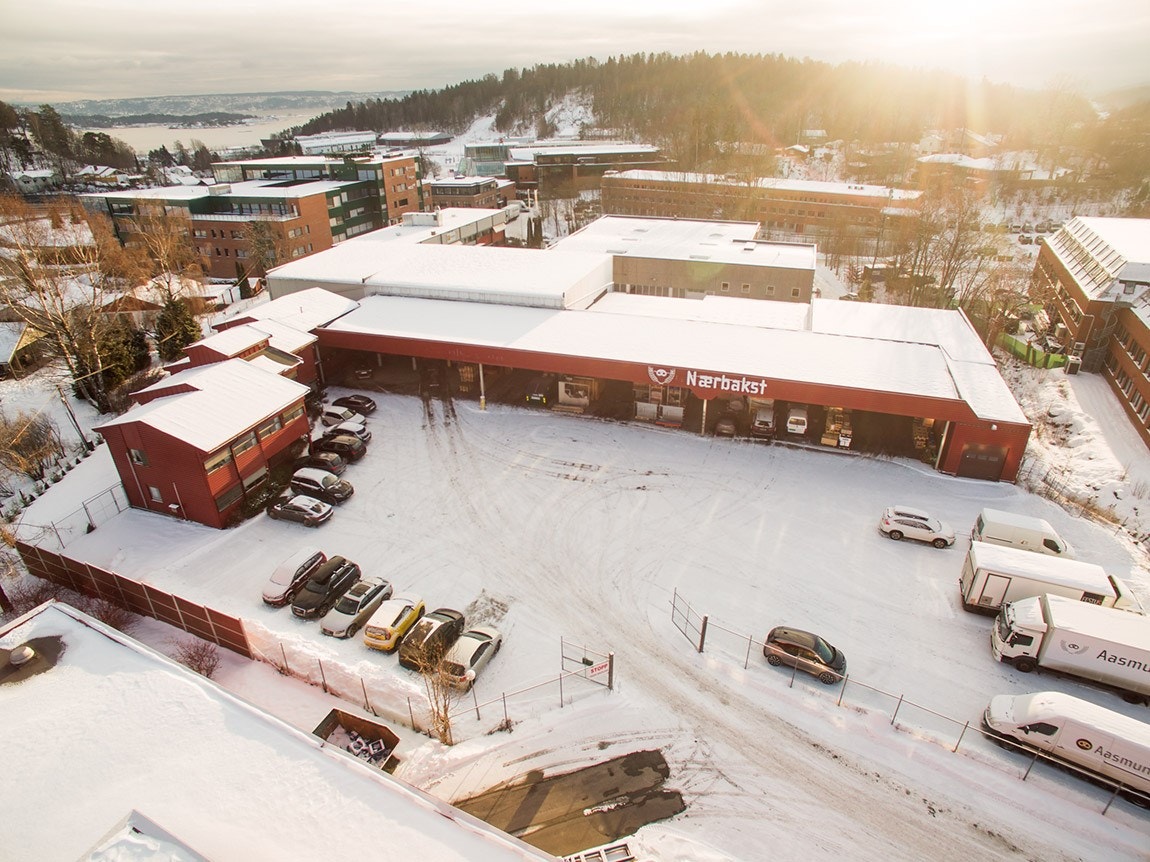 Dronebilde Galleribilde