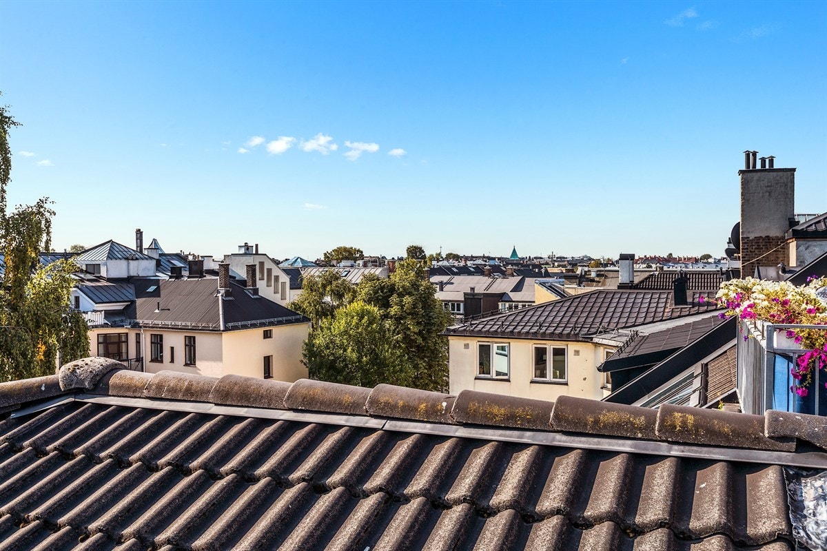 Utsikt til store deler av byen. Galleribilde