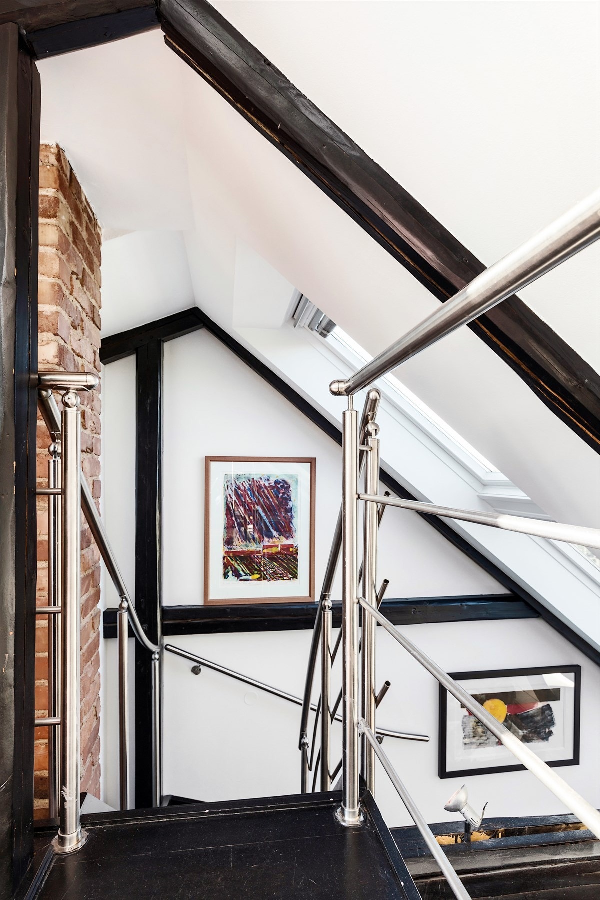 Rekkverk i rustfritt stål. Galleribilde