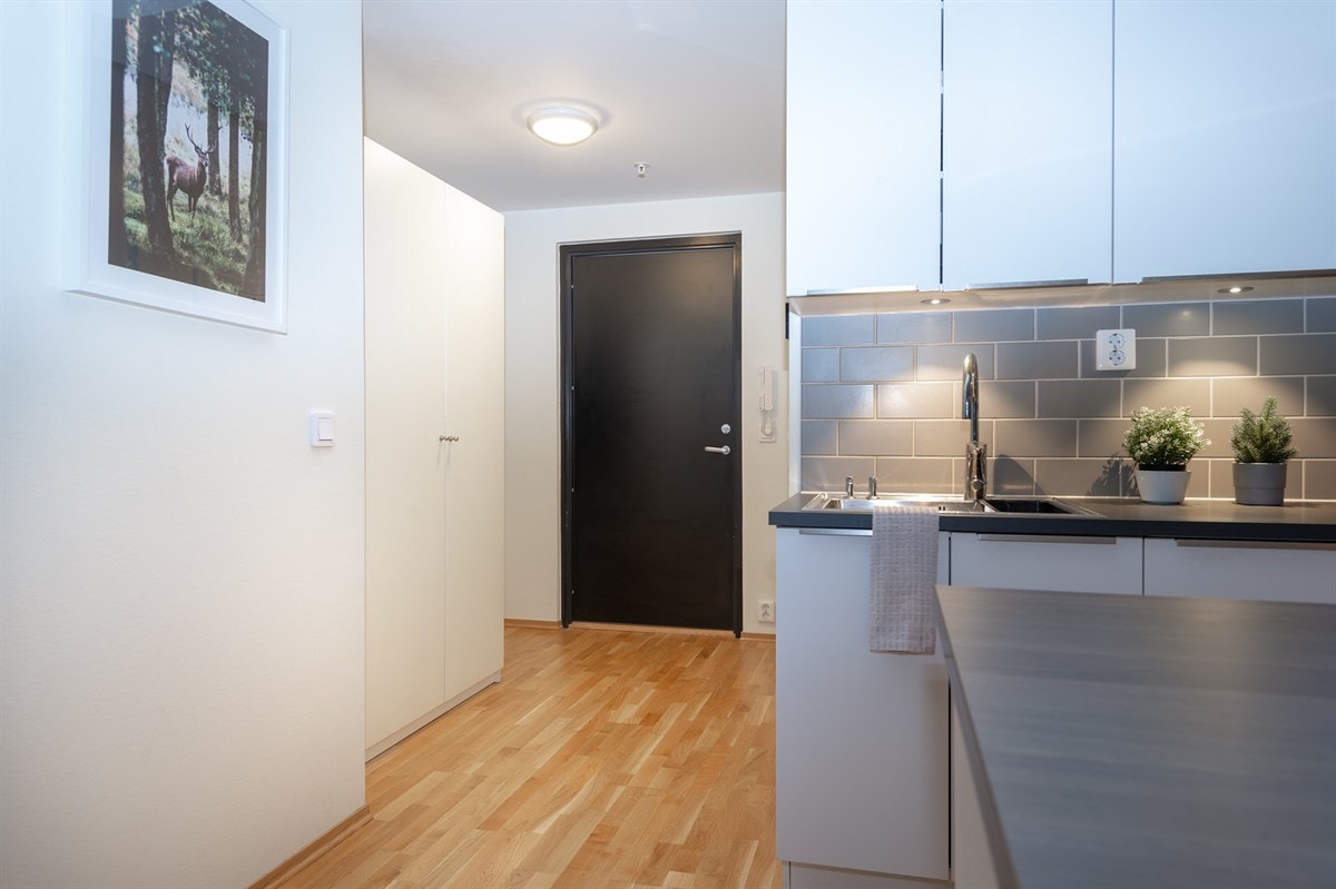 I entrèn er det gode møbleringsmuligheter Galleribilde