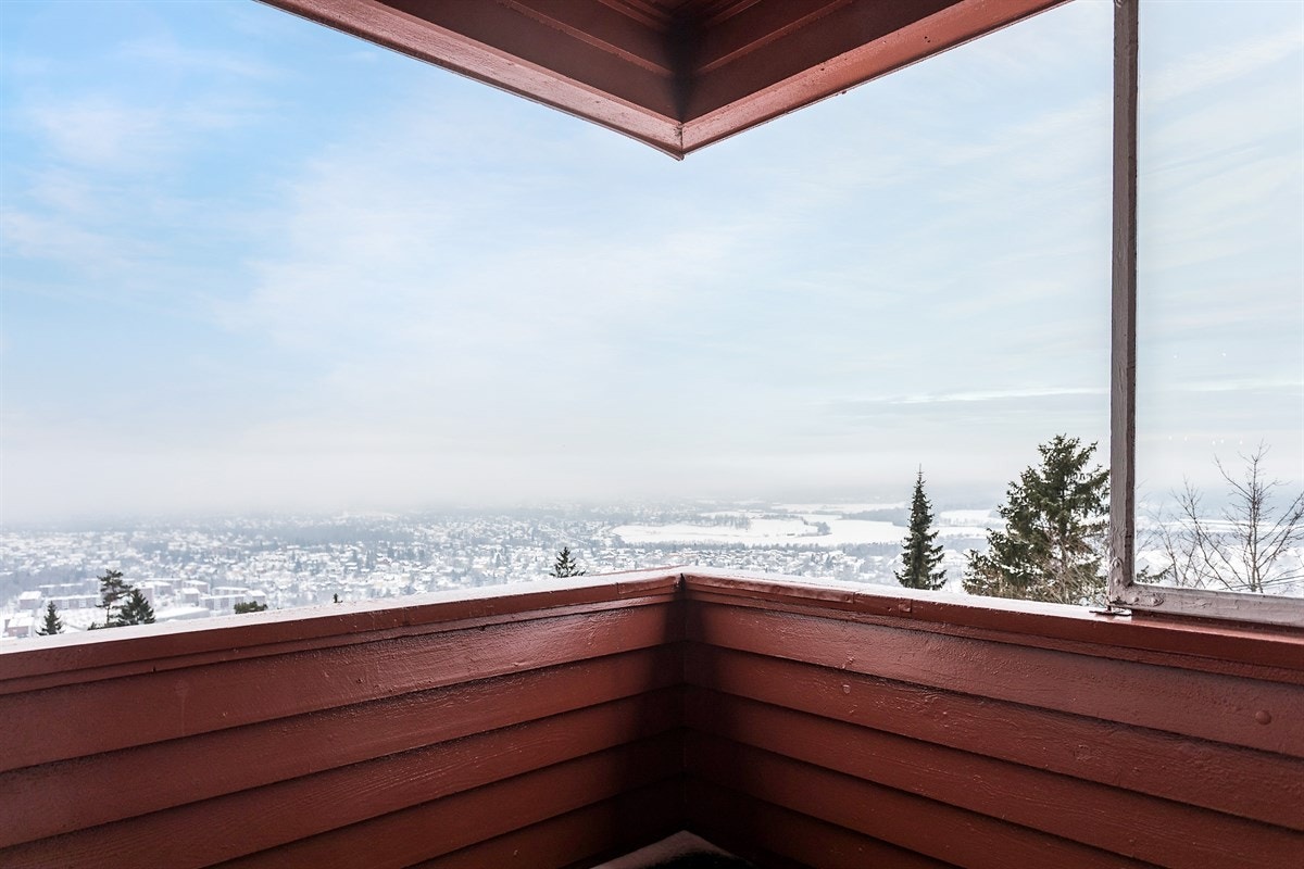 utsikt fra balkong Galleribilde