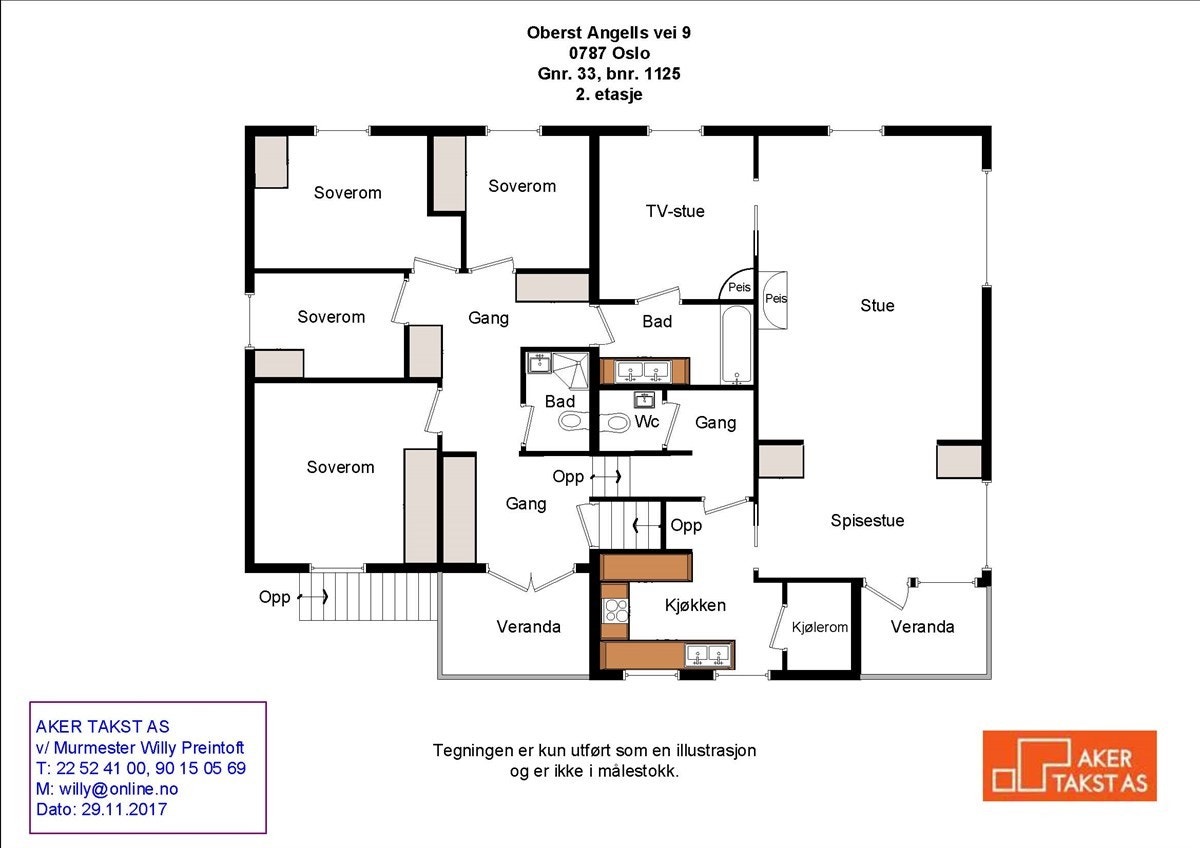 Plantegning 2. etasje Galleribilde
