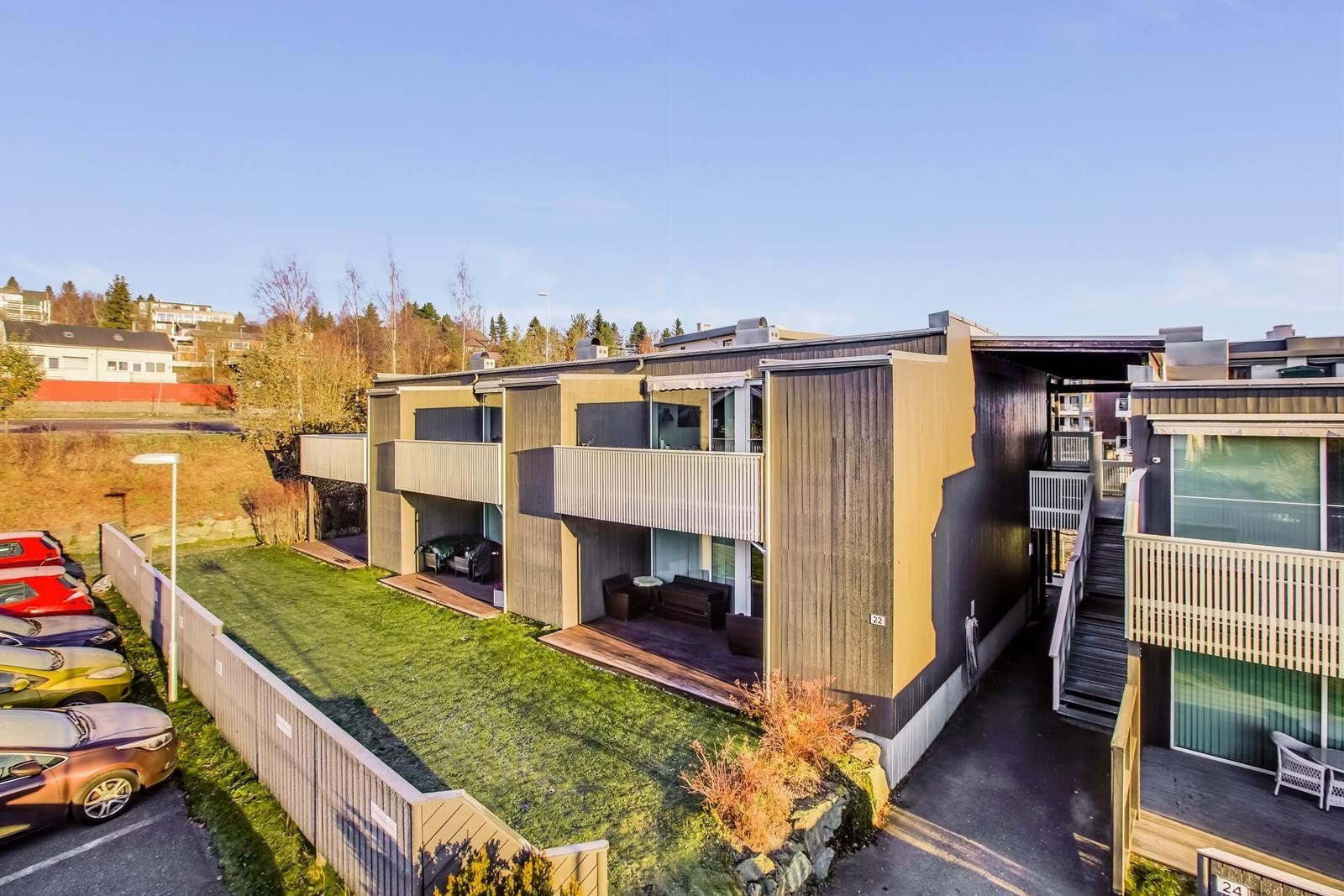 Boligen har en meget flott beliggenhet i feltet. Galleribilde