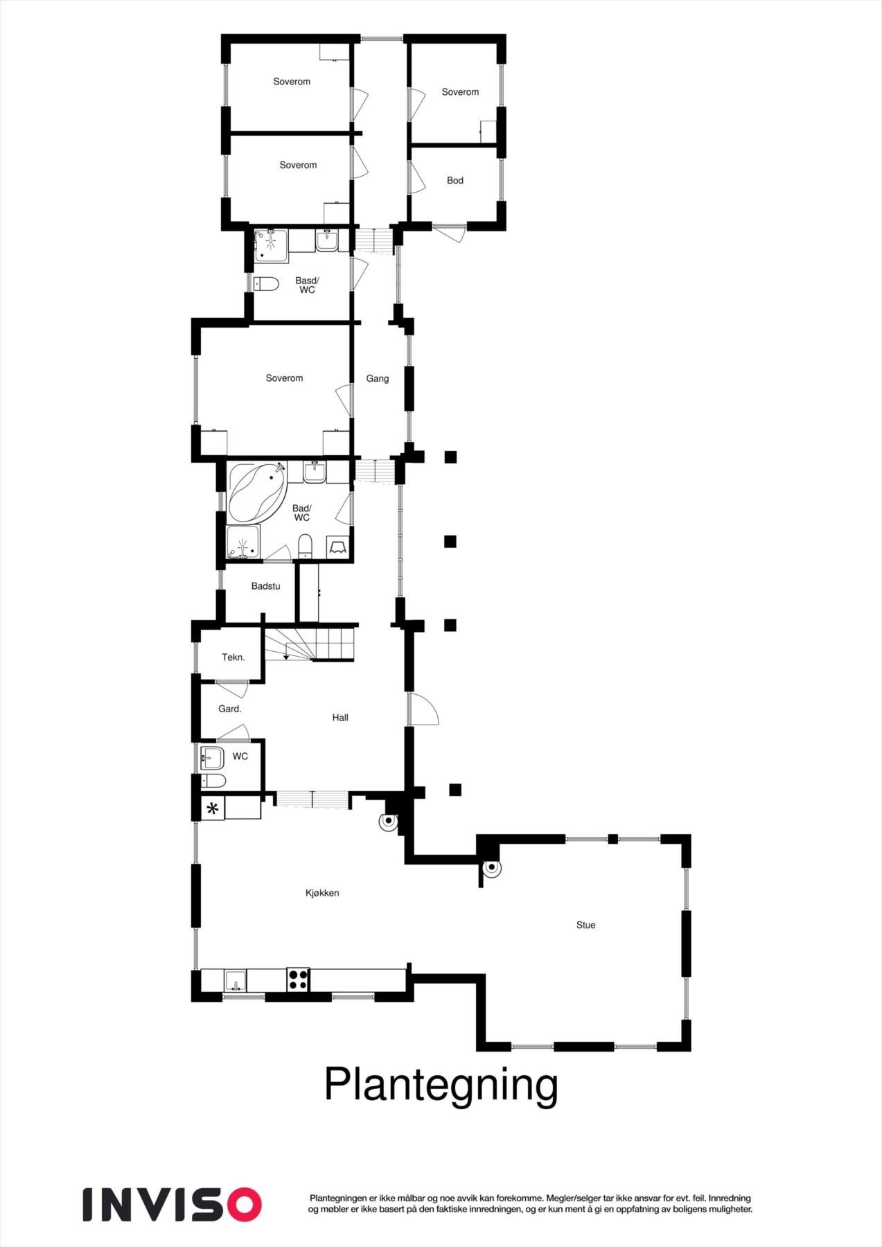2D-plan Galleribilde