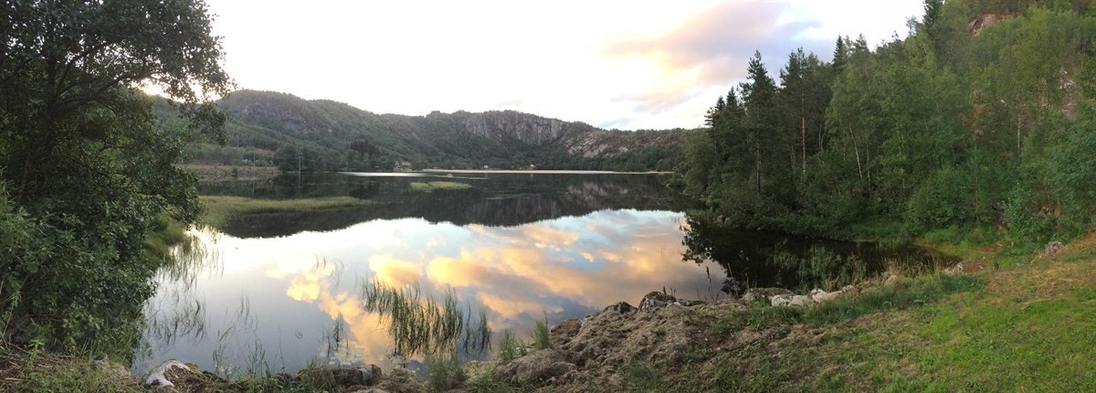 Flott badeplass like ved Galleribilde