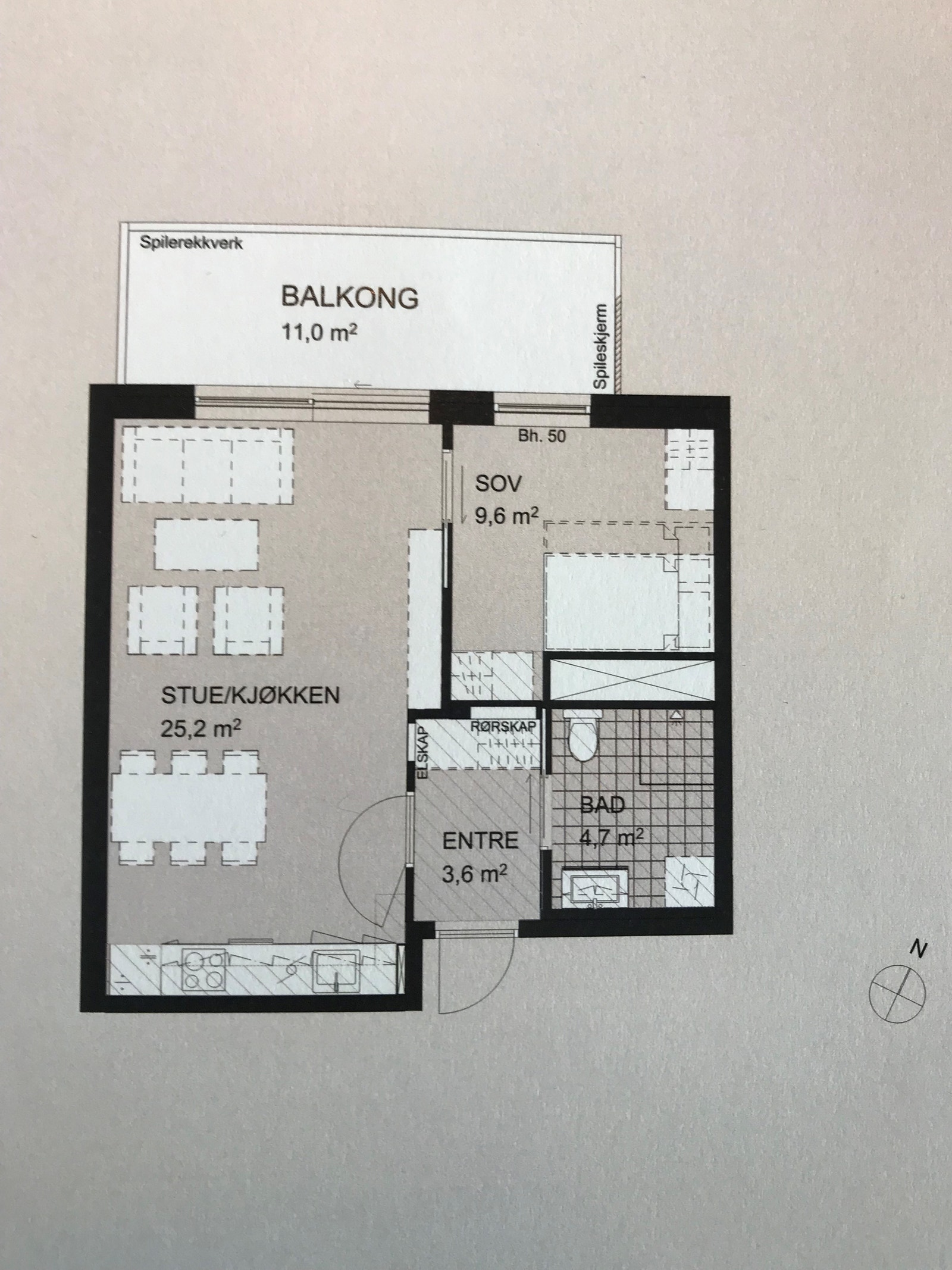 Arealeffektiv god planløsning Galleribilde