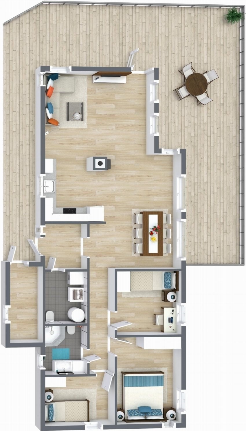 Planskisse 3D Galleribilde