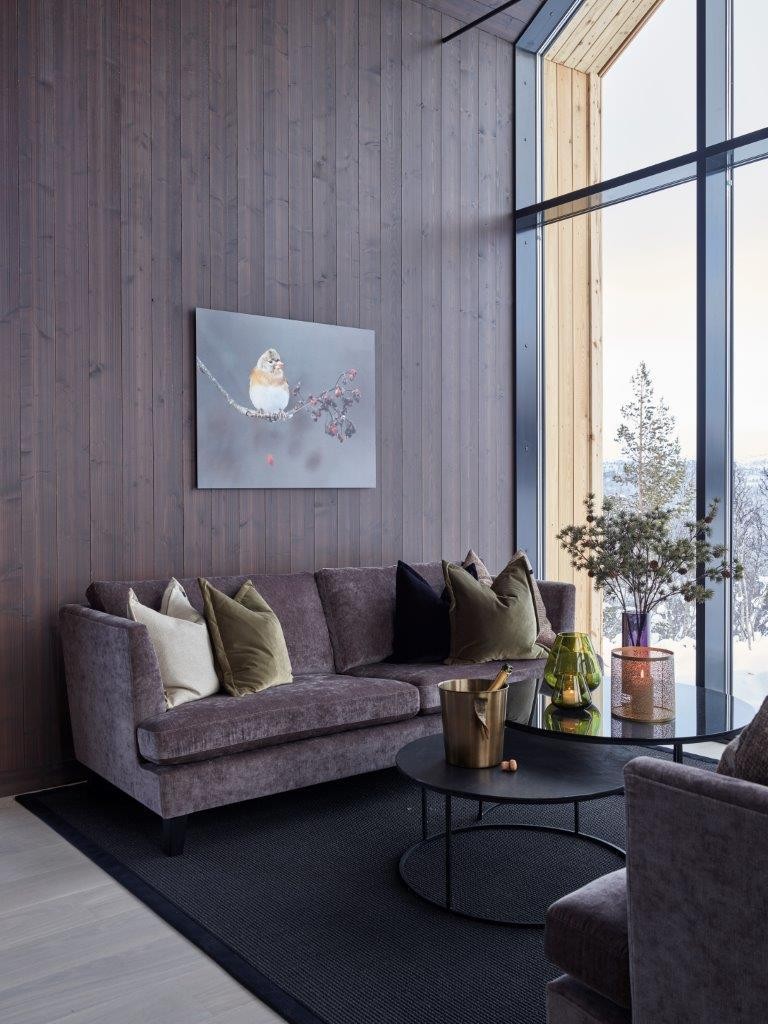 Bildene er fra nabohytte stylet med en unik interiørpakke fra Halvor Bakke - kan kjøpes til en drømmepris Galleribilde