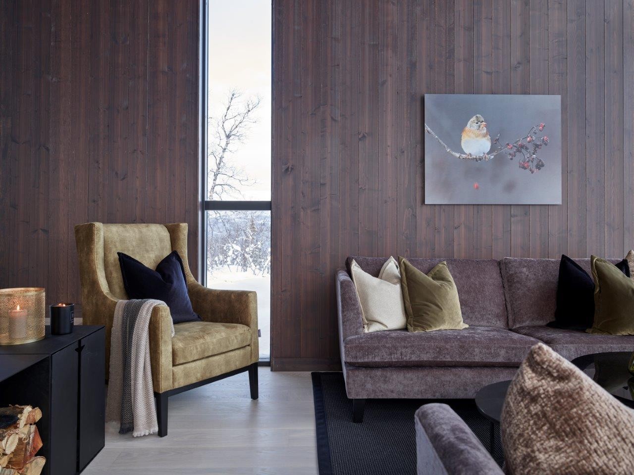 Bildene er fra nabohytte stylet med en unik interiørpakke fra Halvor Bakke - kan kjøpes til en drømmepris Galleribilde