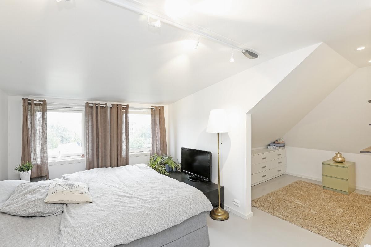 Hovedsoverom på loft Galleribilde