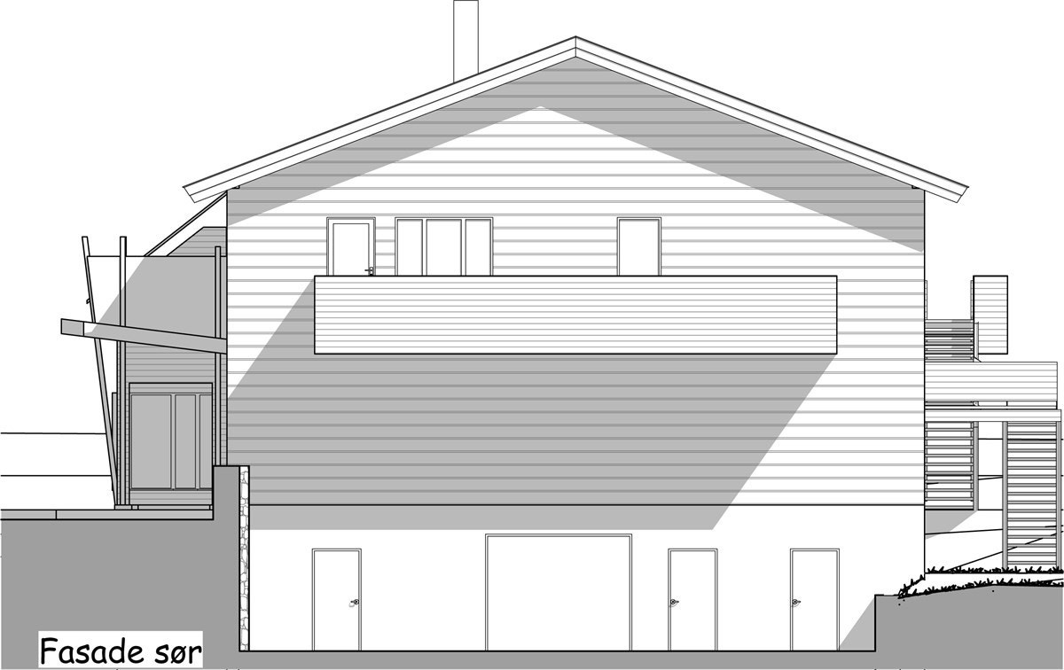 Fasade sør Galleribilde