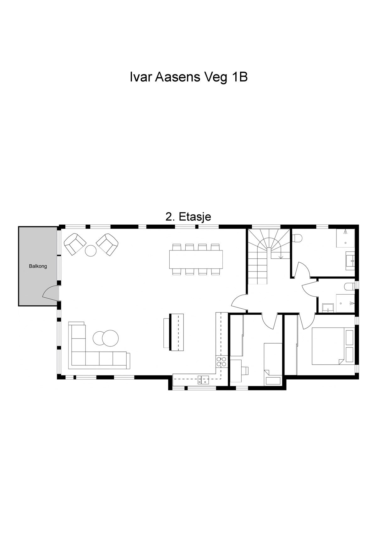 Ivar Aasens Veg 1B - Planskisse (1 of 3)