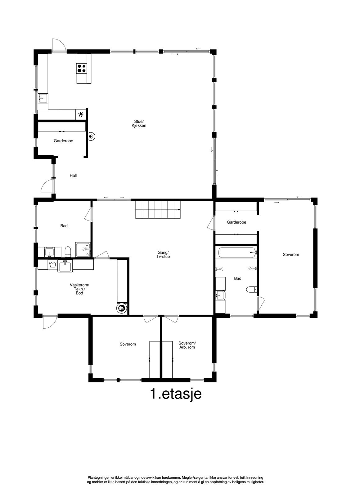 Plantegning Galleribilde