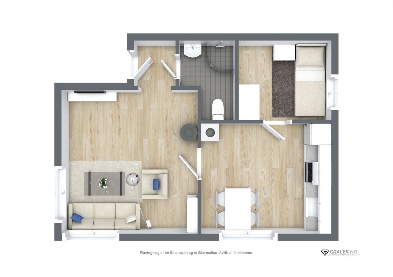 Plantegning Galleribilde