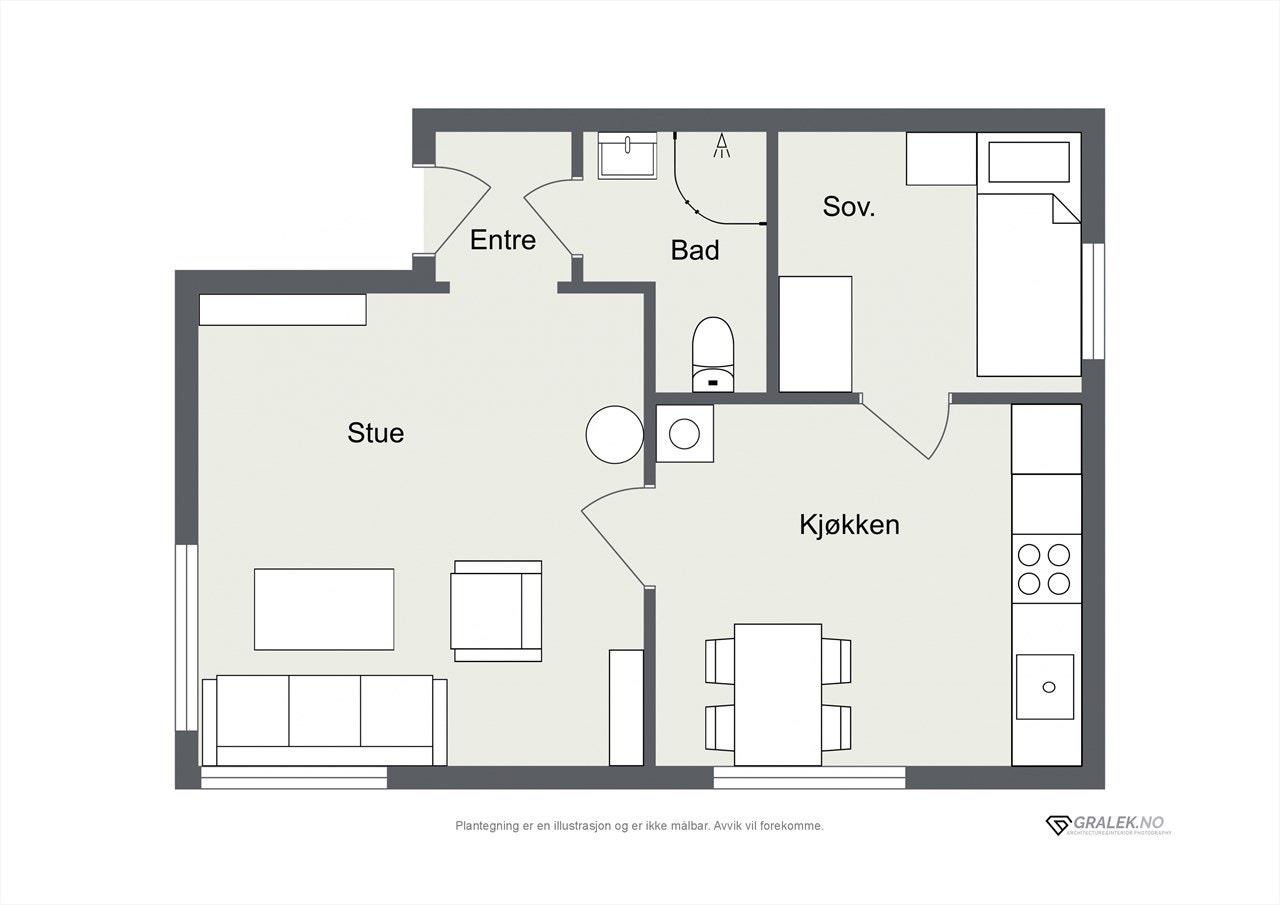 Plantegning Galleribilde