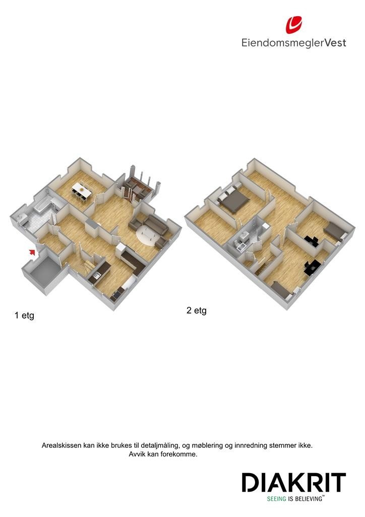 Plantegning 3D Galleribilde