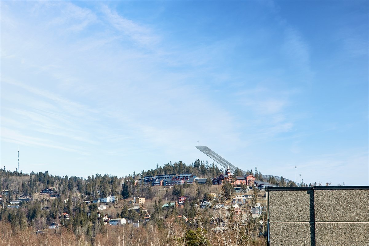 Utsikt mot Holmenkollen Galleribilde