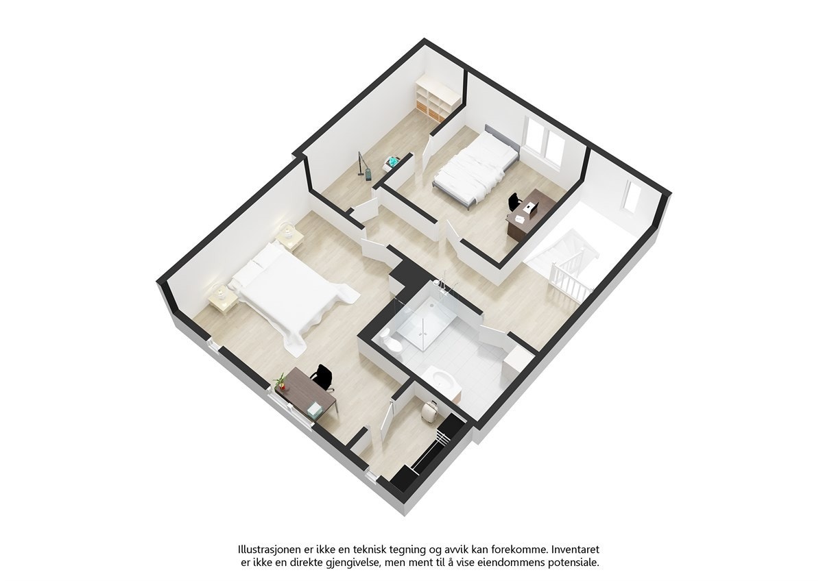 Plantegning 2. etasje Galleribilde