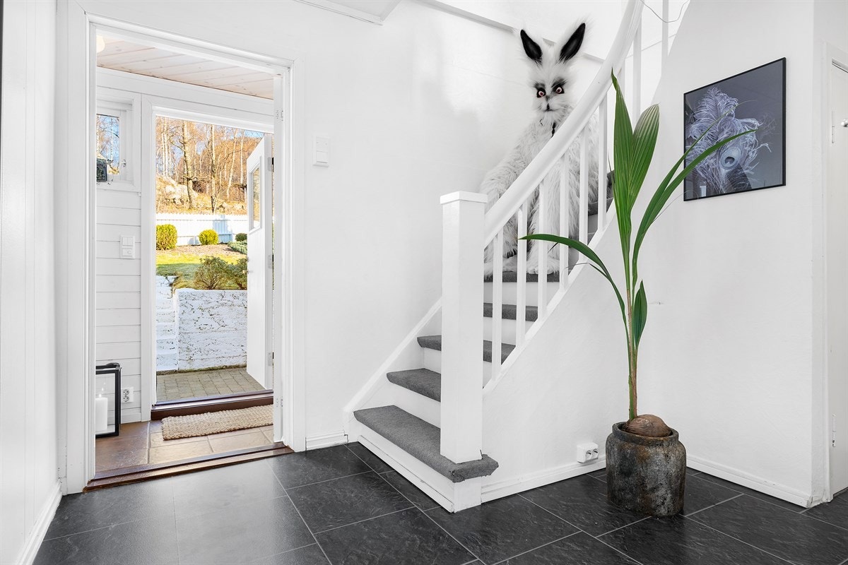 Stedbygd trapp i gammel stil Galleribilde