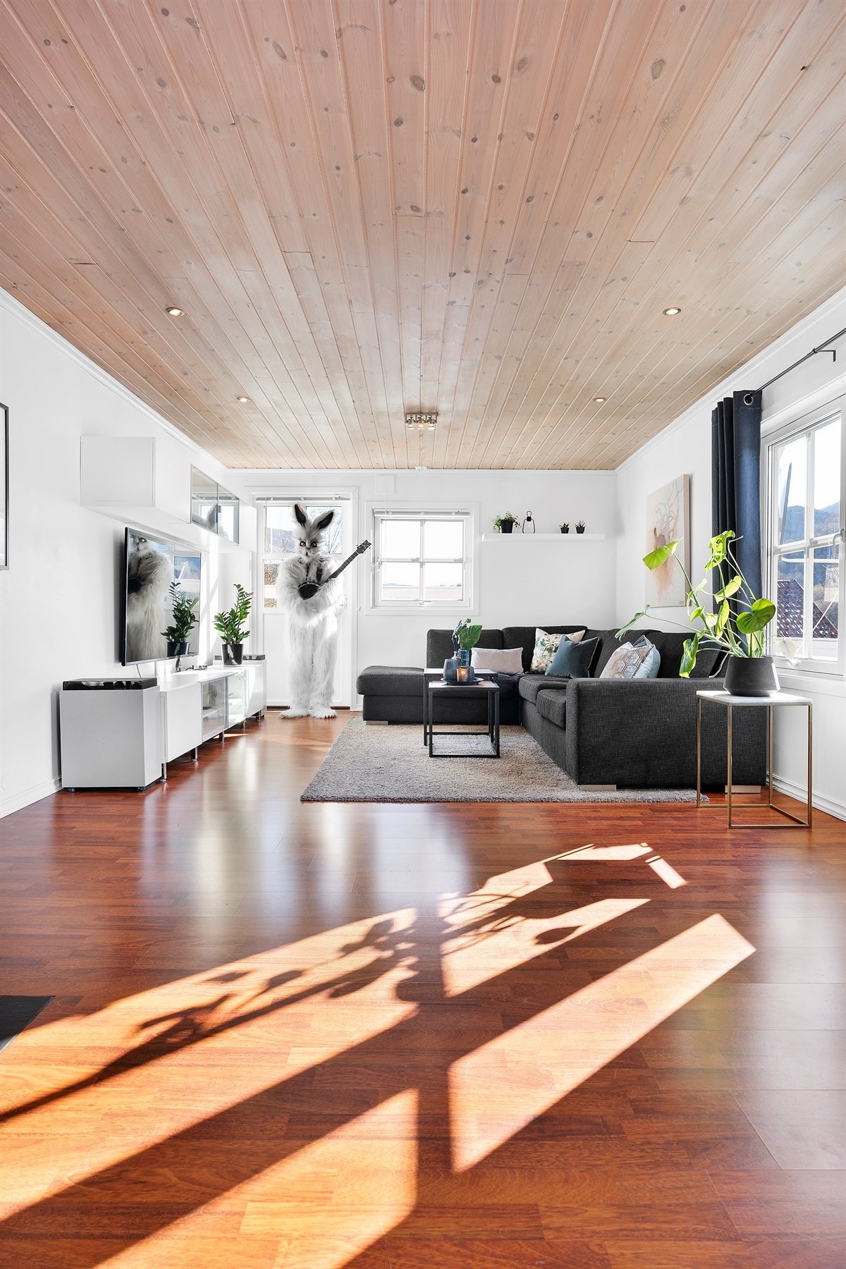 Stue med utgang til terrassen Galleribilde