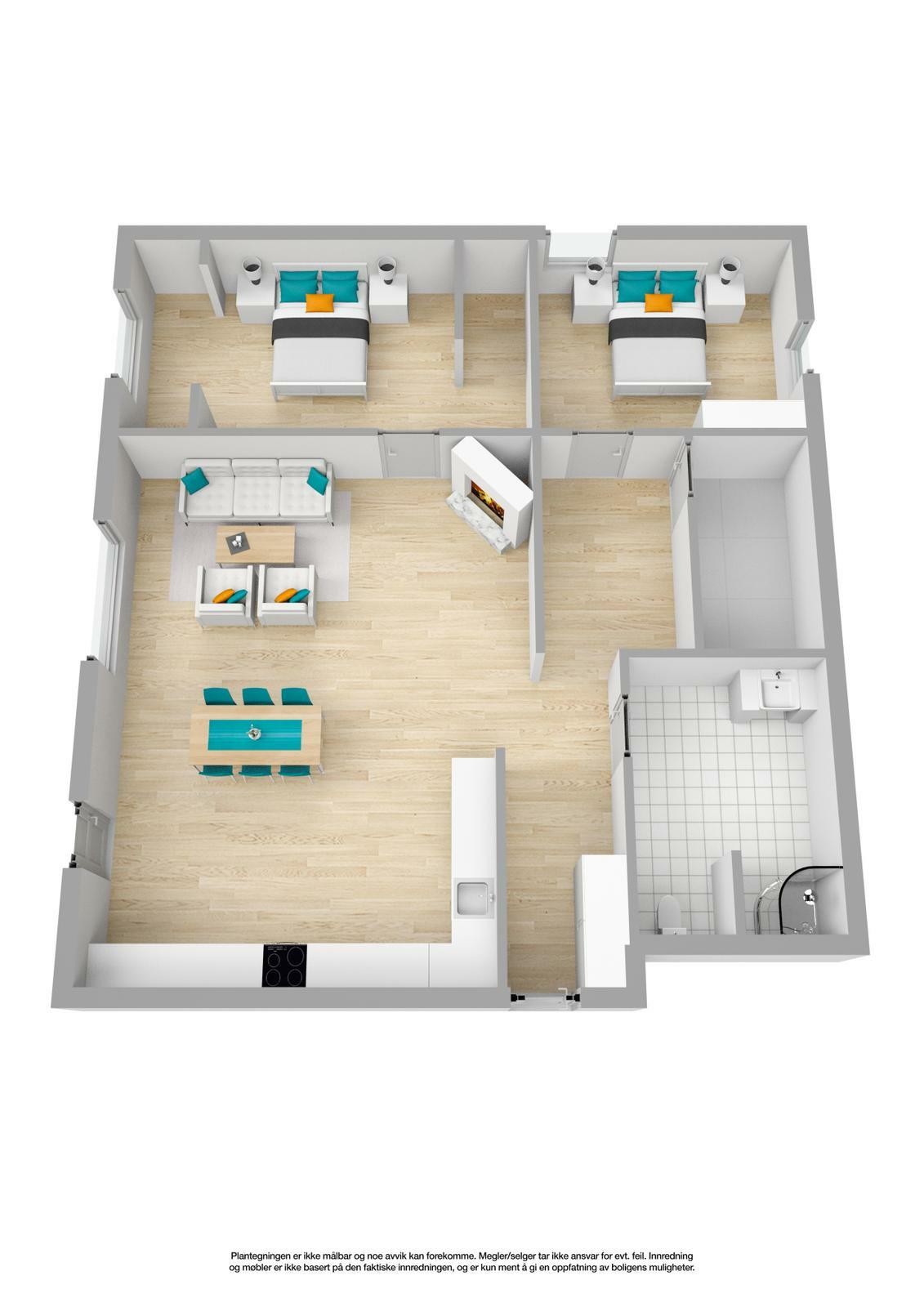 3D plan Galleribilde