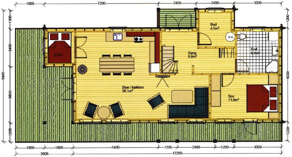 Plan 1 etg. Galleribilde