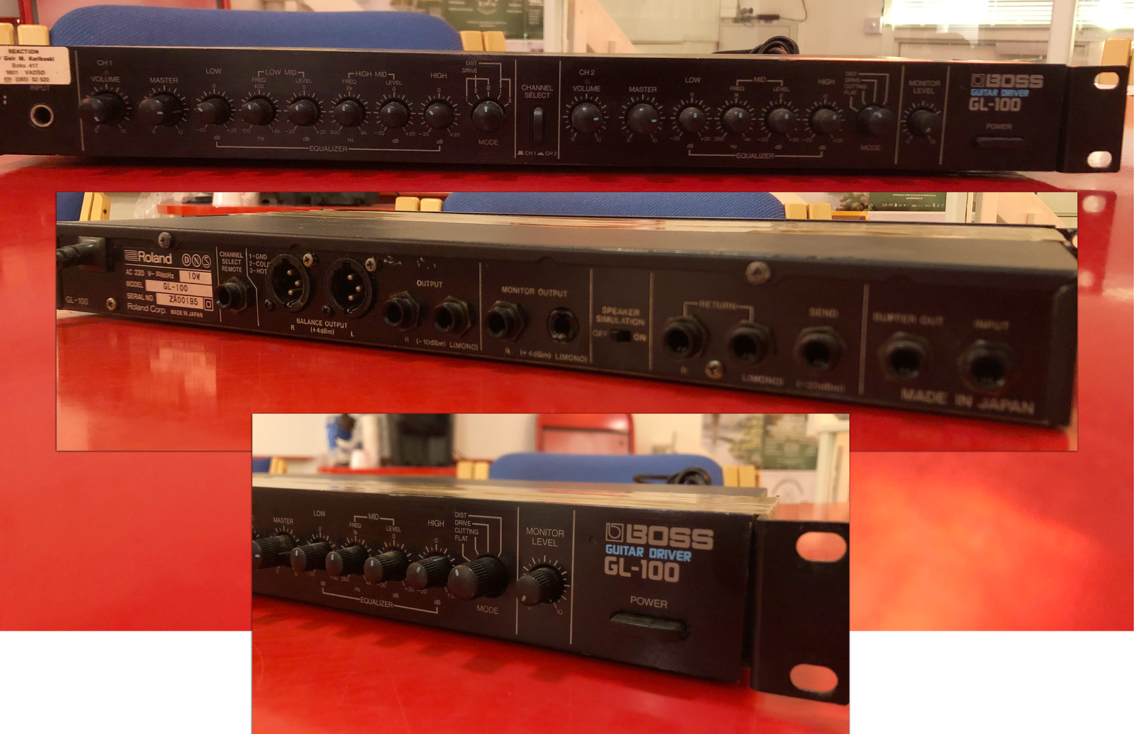 Boss gl 100 guitar driver outlet