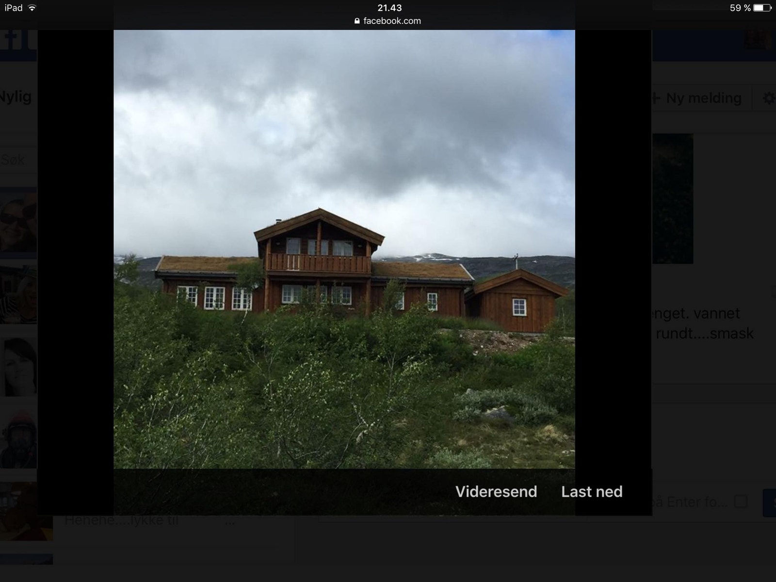 Sommerbilde fra sør mot nord. Galleribilde