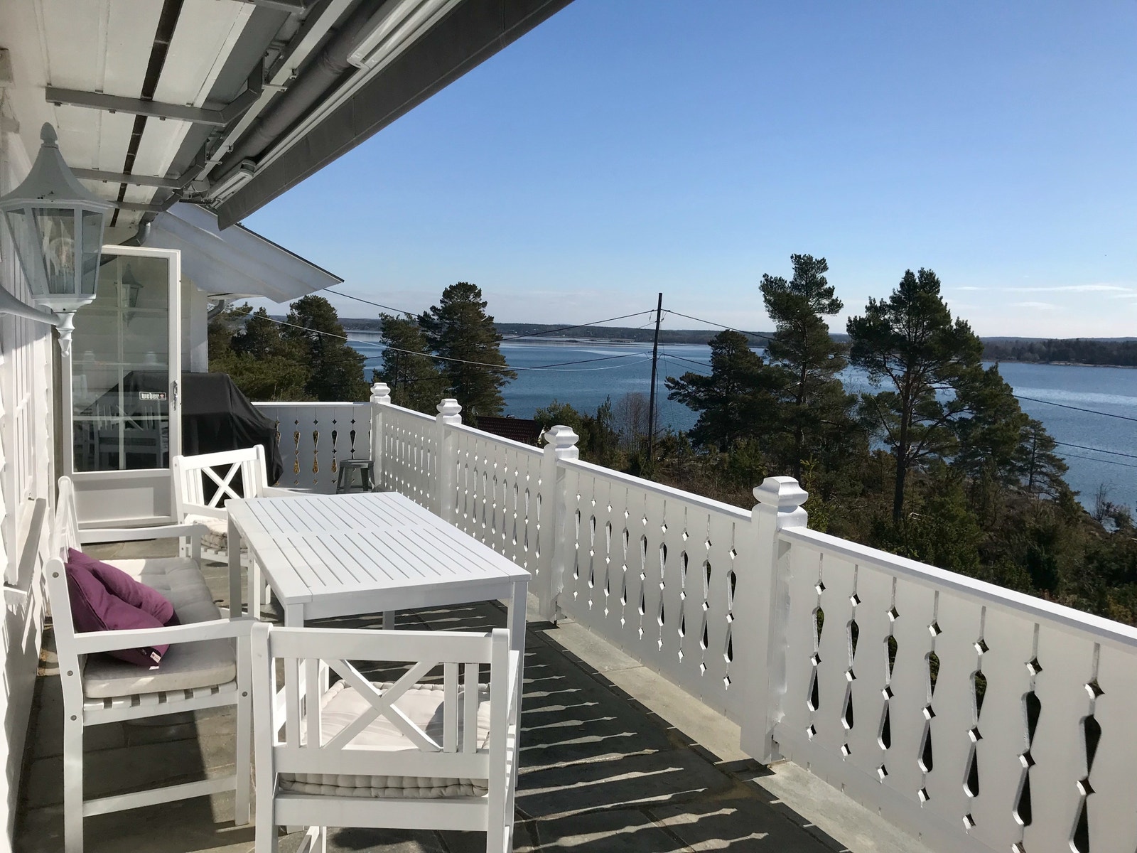 Praktfull utsikt fra terrassen Galleribilde