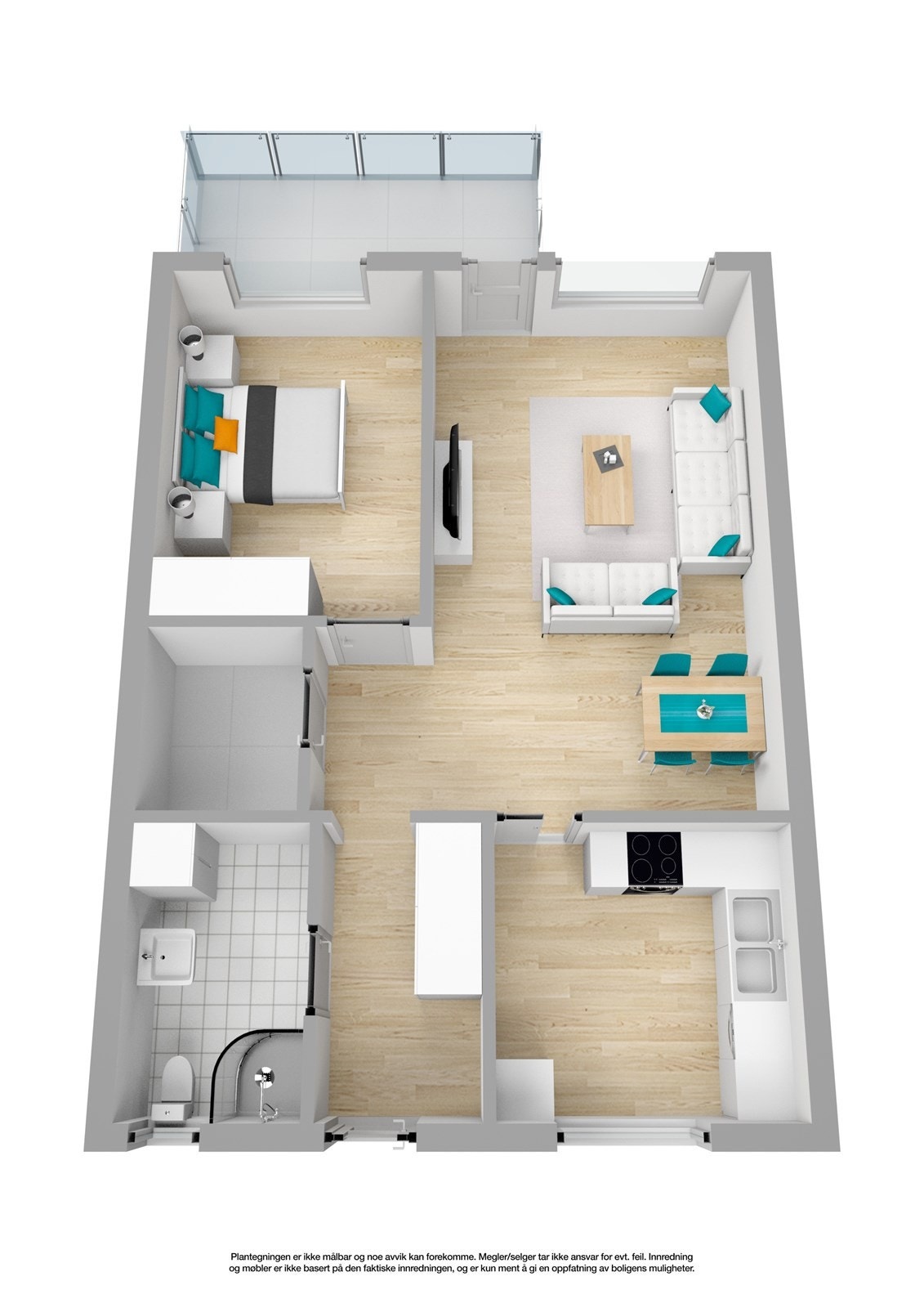 Plantegning 3D Galleribilde