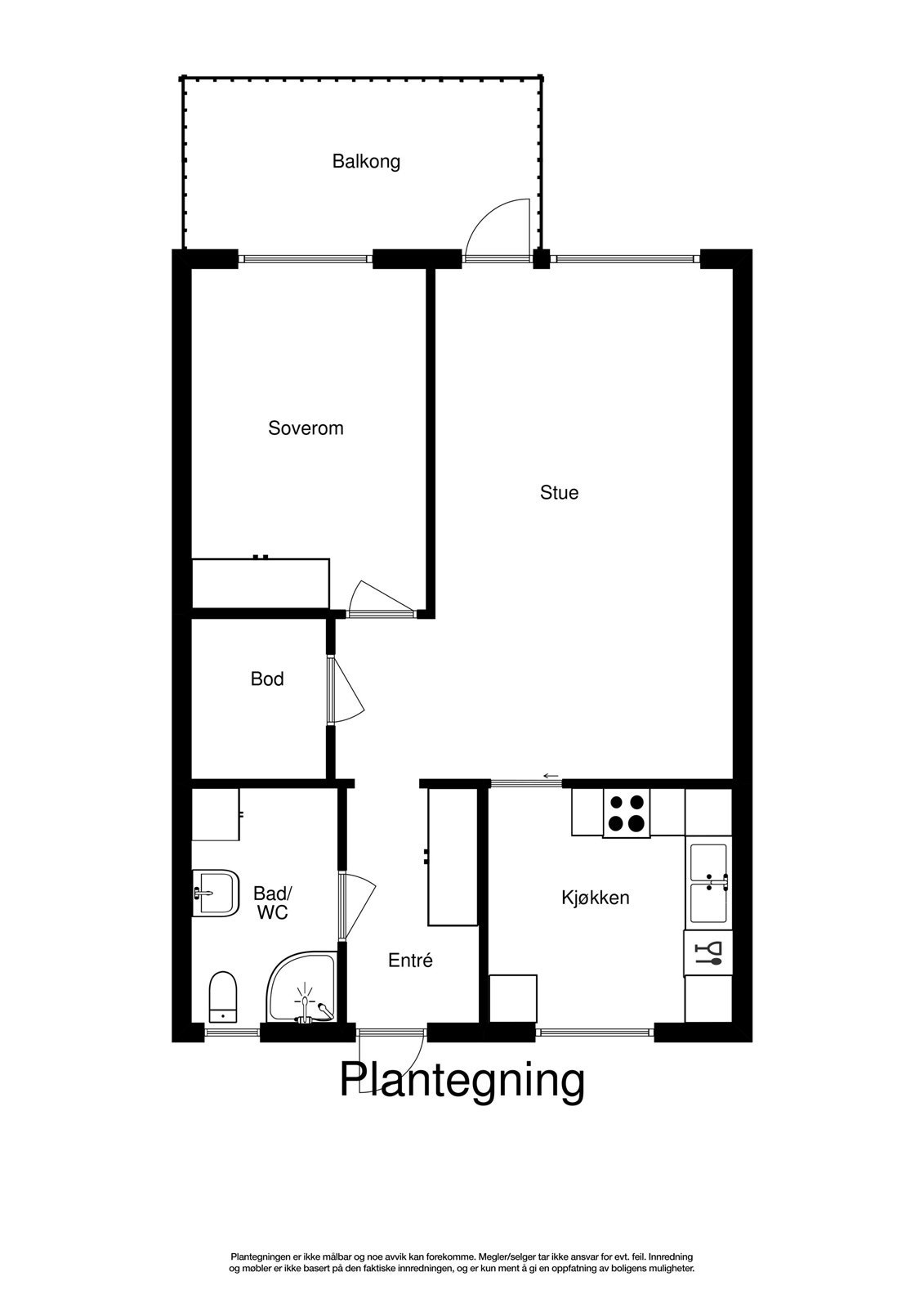 Plantegning 2D Galleribilde