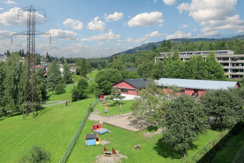 Utsikt fra balkong Galleribilde