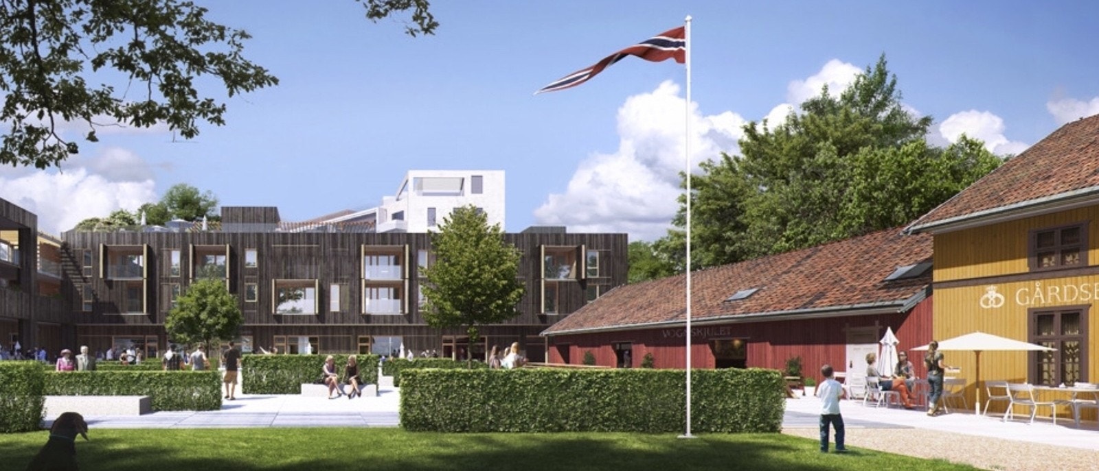 Lillo Gård med kafe Galleribilde