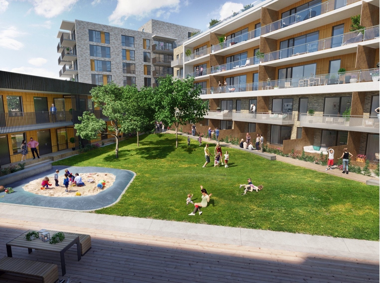 Privat bakgård (illustrasjonsfoto) Galleribilde