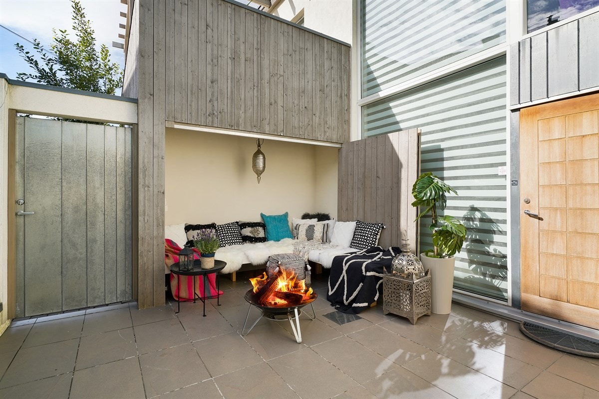 Forgården er helt skjermet. Galleribilde