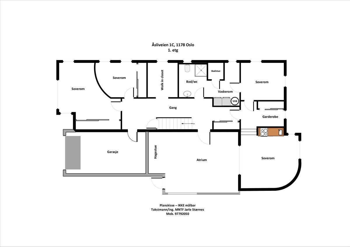 Plantegning 1. Etasje Galleribilde