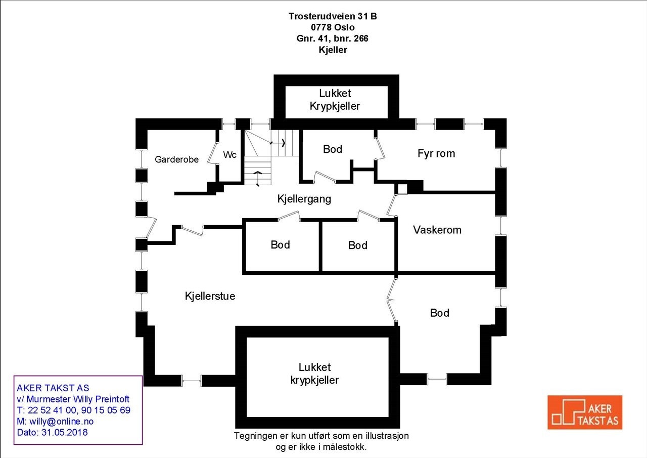 Underetasje/kjeller Galleribilde
